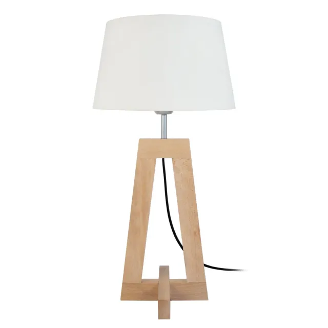Tosel Vili lampada comodino naturale ecrù 30x54 cm