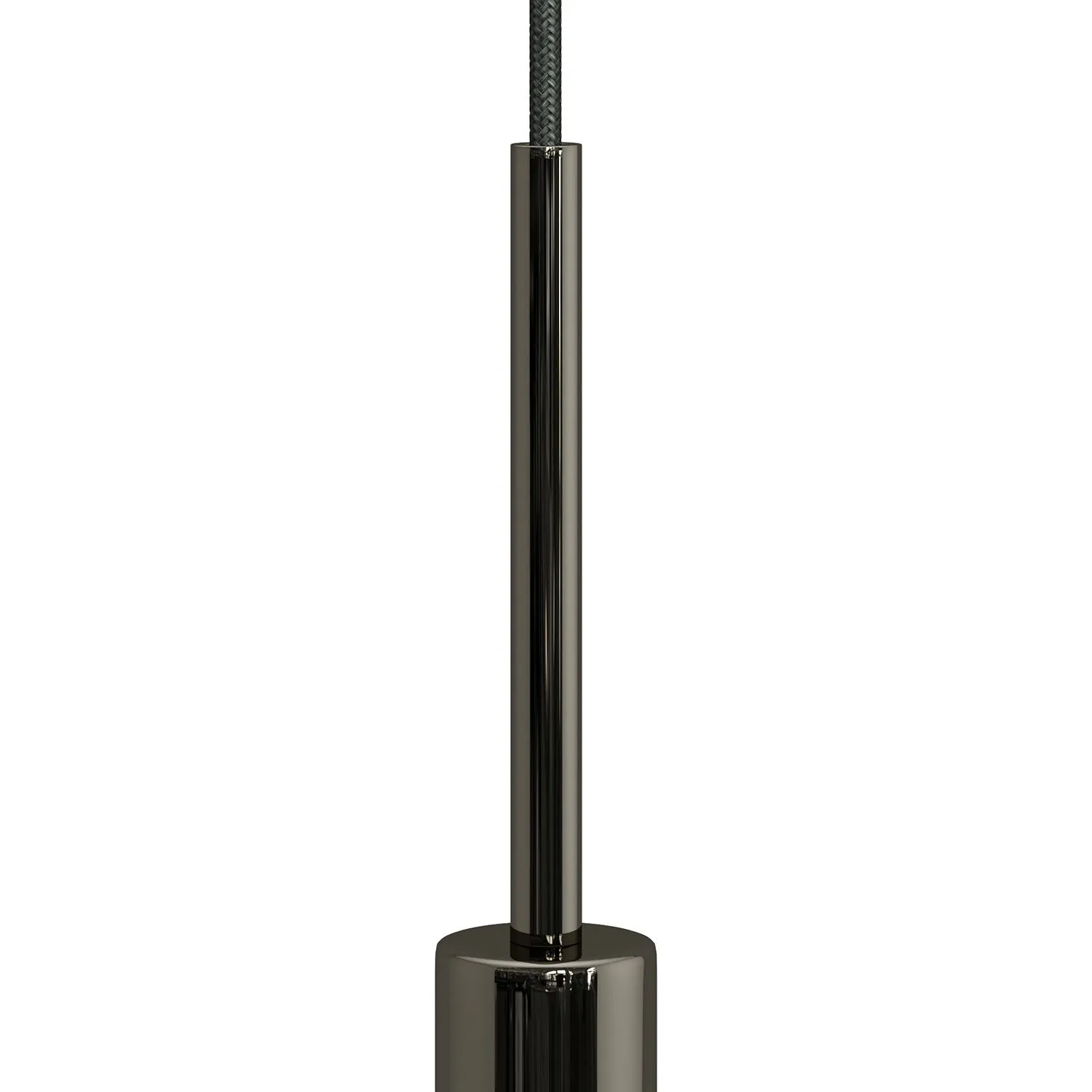 Creative Cables pressacavo cilindrico 15 cm nero perla metallo