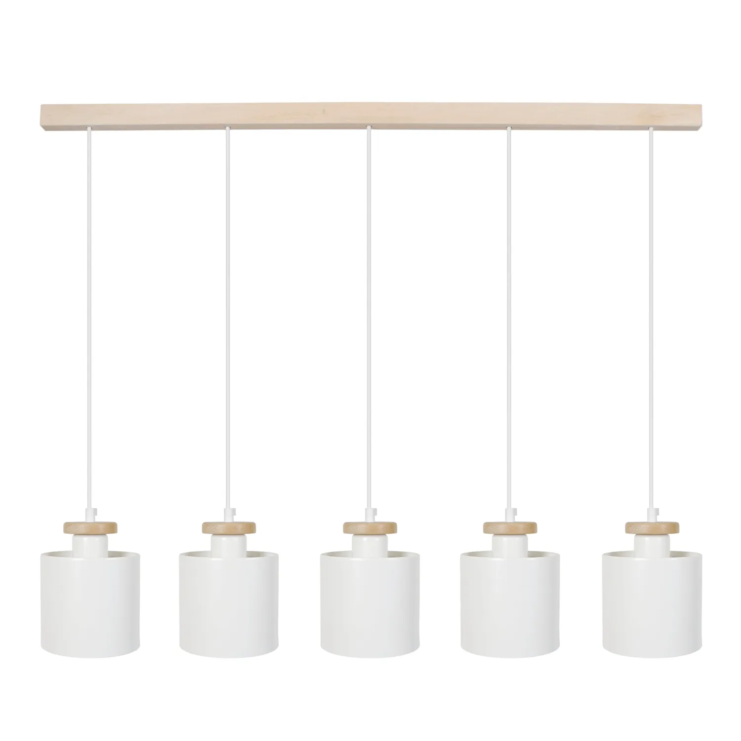 Tosel Uzibuze Lampadario 90x90 cm 5 Luci Avorio