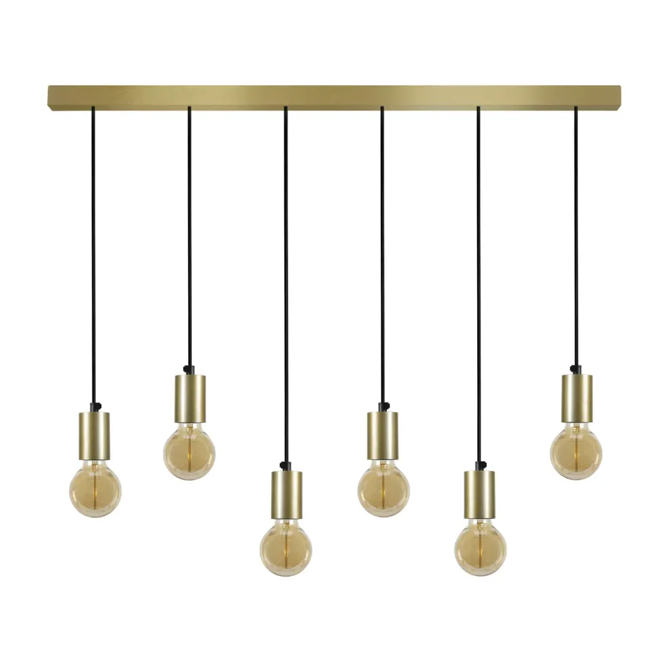 Tosel Norwich Lampadario Oro 6 Luci 80 cm E27