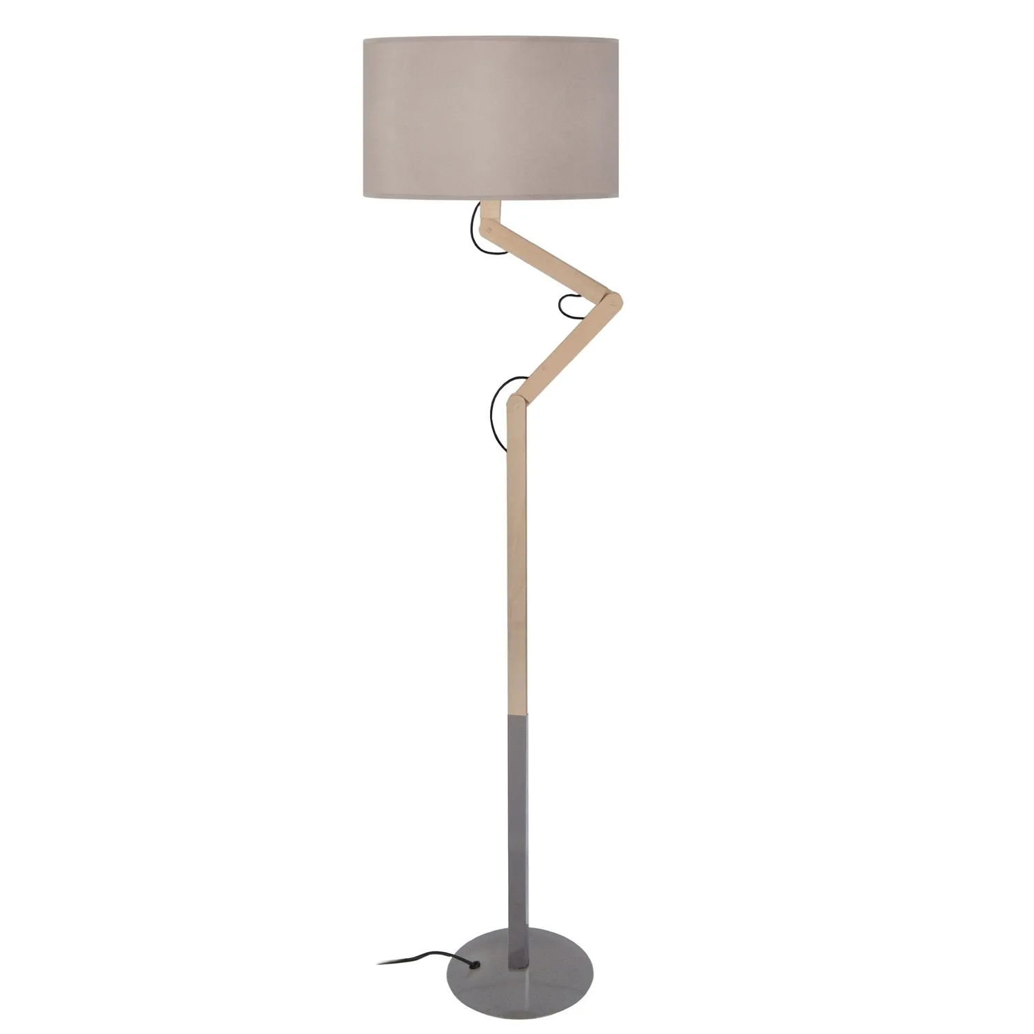 Tosel Geri Piantana Snodata Nera 40x170 cm E27