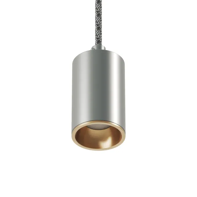 Creative Cables Bispot faretto GU10 titanio bronzo 8W