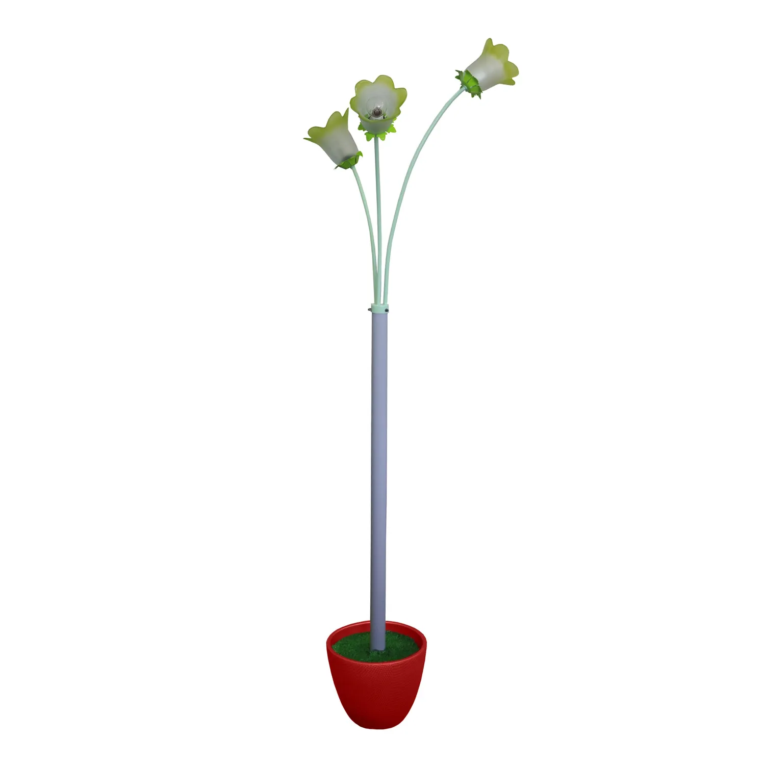 Tosel Fiore Piantana Albero Ceramica Vetro Rosso 45x164 cm E14
