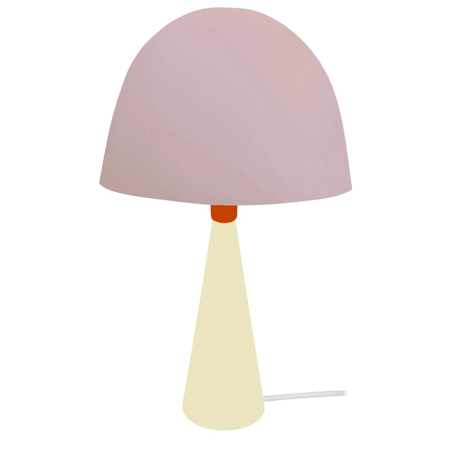 Tosel Petite Janina lampada tavolo arancione E27 22x37 cm