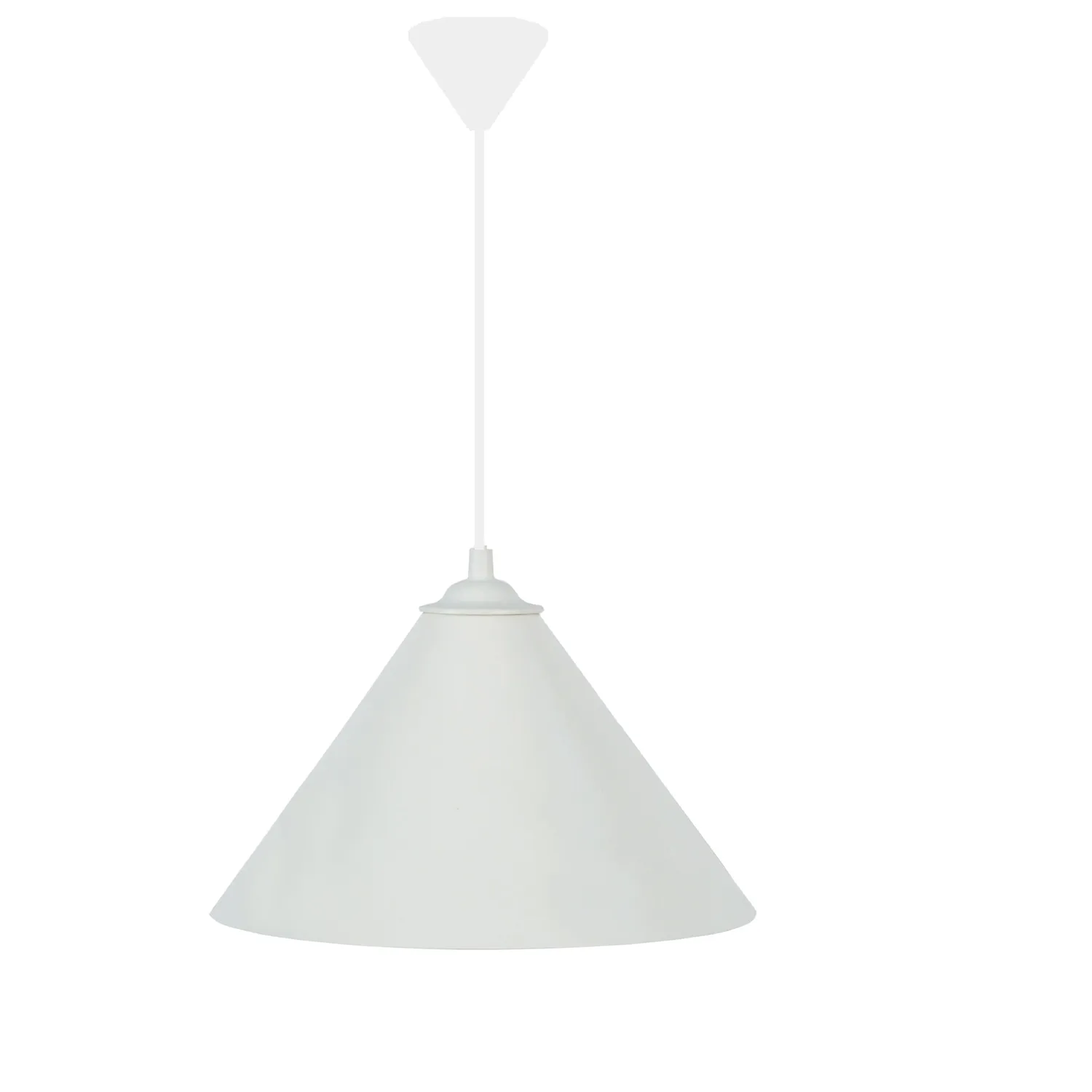 Tosel Conique Sospensione Conica Nero D24 cm Metallo