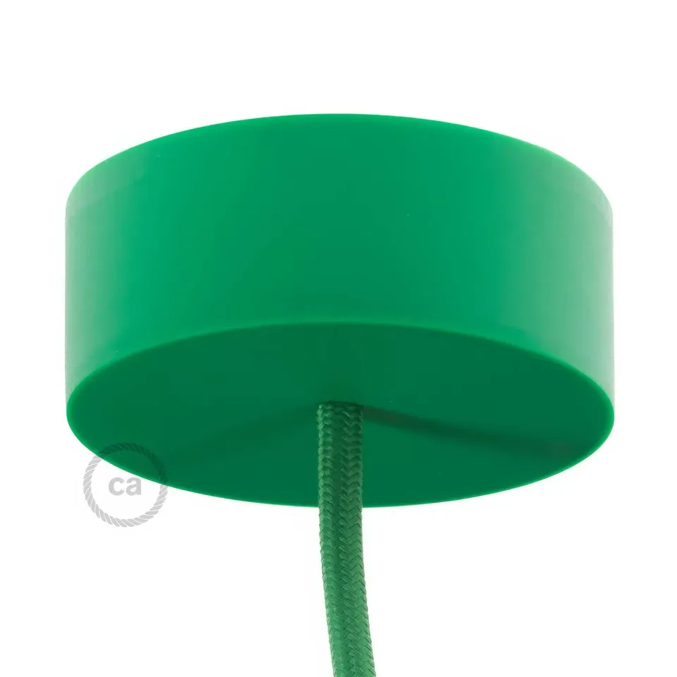 Creative Cables Rosone Silicone Verde 83 mm Sospensione