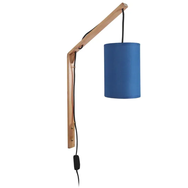 Tosel Picota applique legno naturale ecrù tessuto