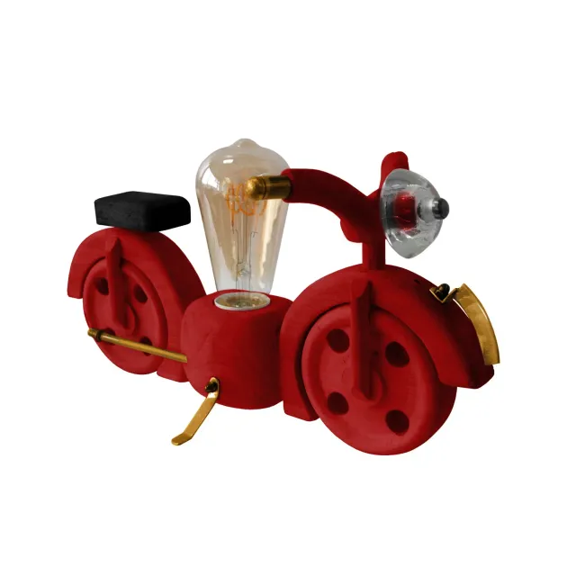 Tosel Moto lampada da comodino 7x12cm naturale cromo