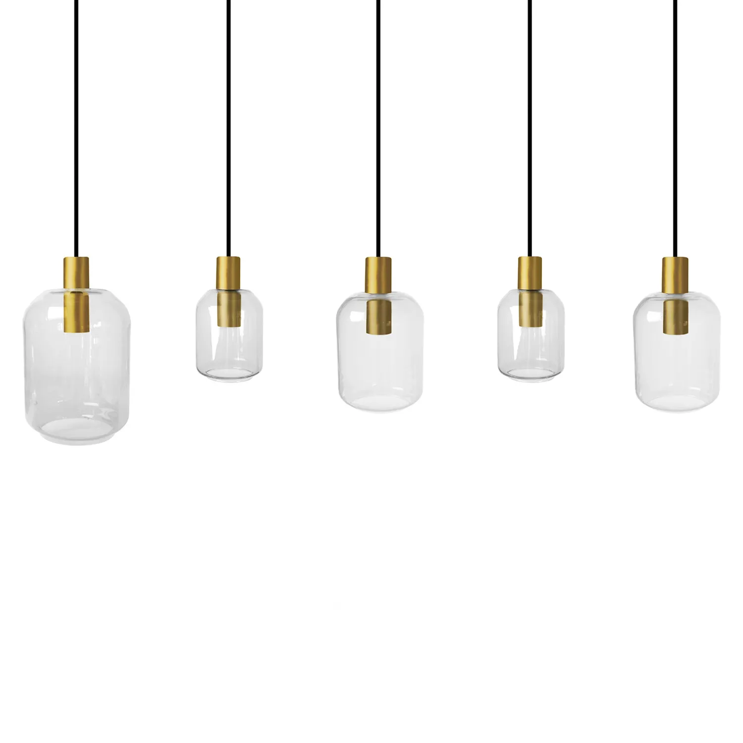 Tosel Svalbard Small Lampadario Barra Oro 100x60 cm