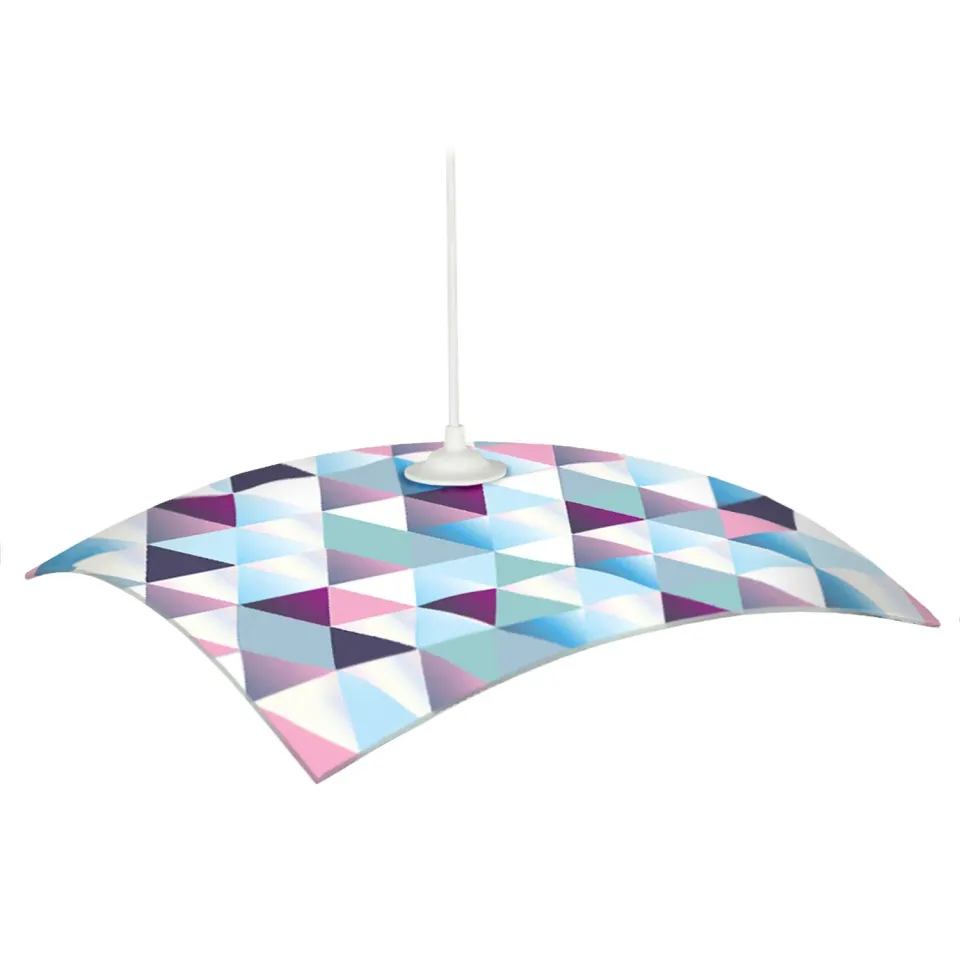 Tosel Diamonds sospensione vetro multicolore 40x100 cm