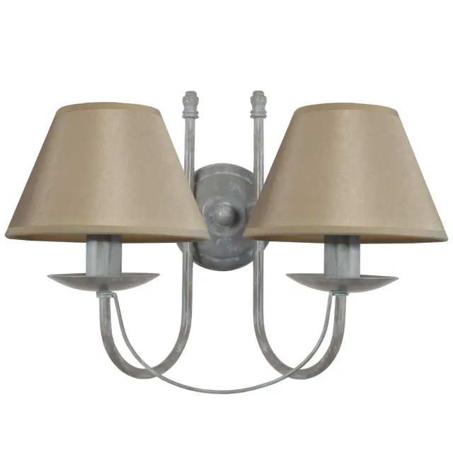 Tosel Provençale doppio braccio applique metallo E14