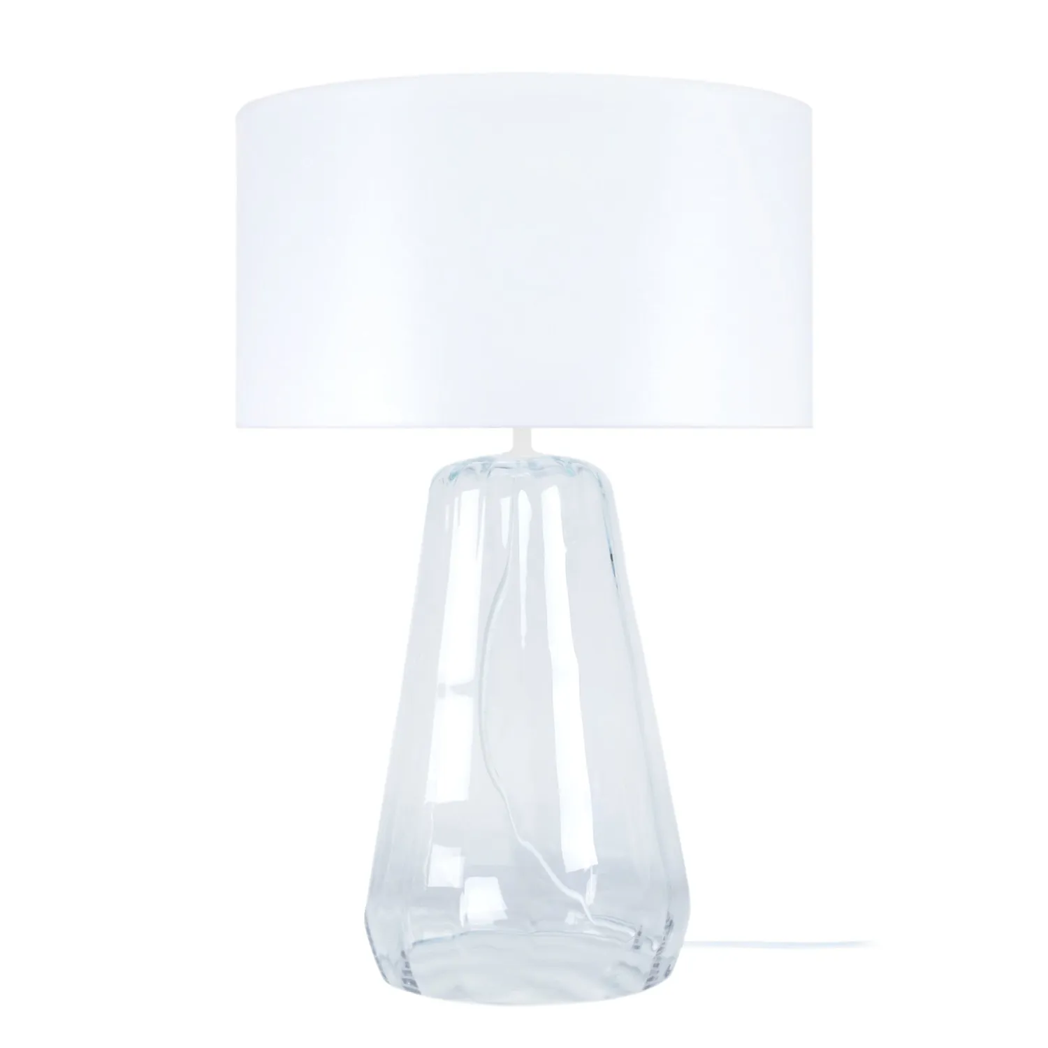 Tosel Reflectit lampada da tavolo bianca 35x48cm