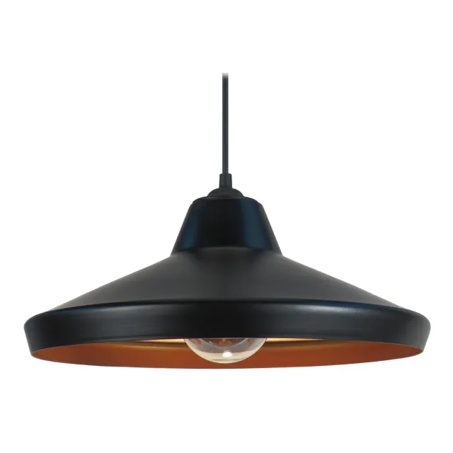 Tosel Upernavik A sospensione conica nera E27