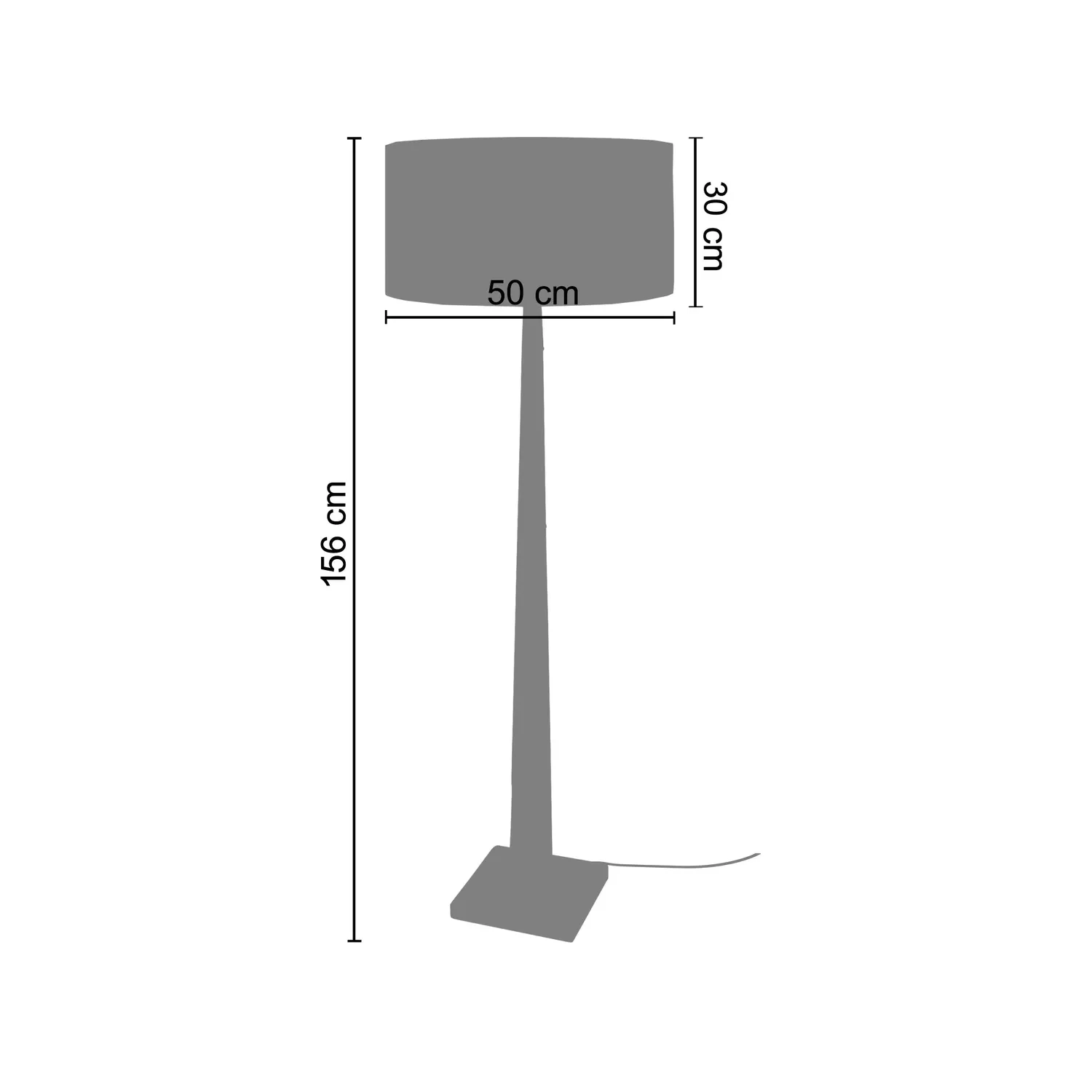 Tosel Tacks piantana colonna legno 50x156 cm naturale