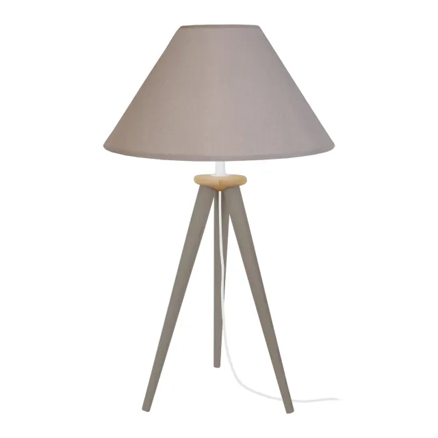 Tosel Arhus lampada da tavolo naturale 30x42 cm treppiede