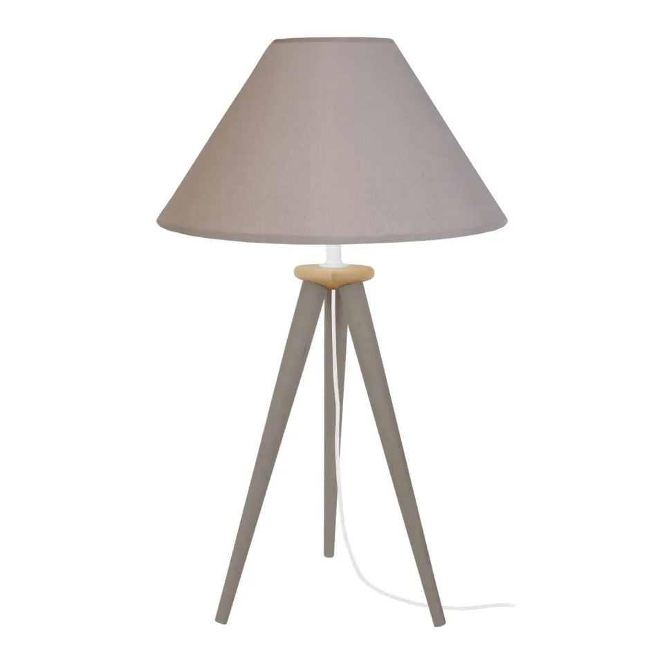 Tosel Arhus lampada da tavolo naturale 30x42 cm treppiede