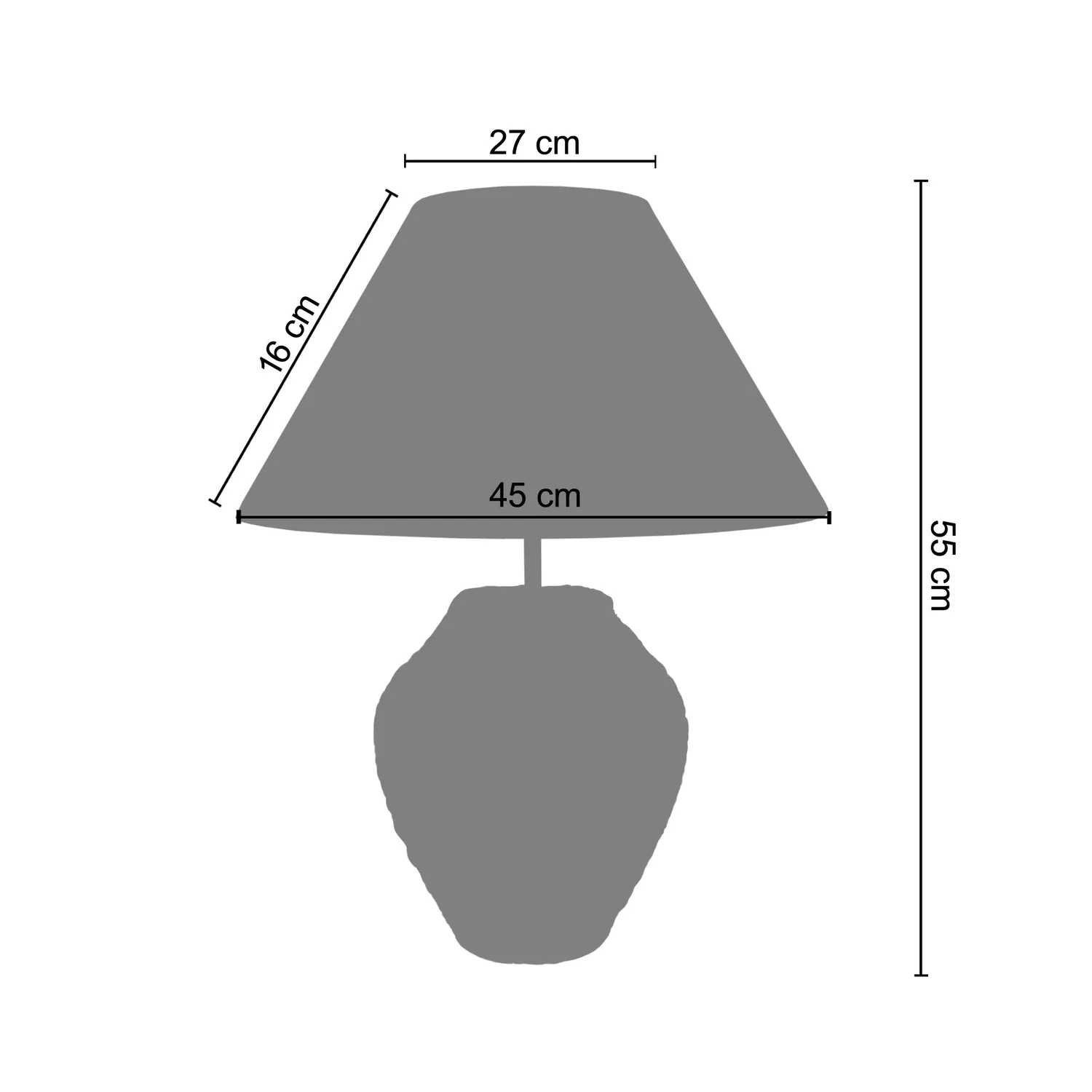 Tosel WINNIPEG Lampada da Tavolo 45x50 cm Sisal