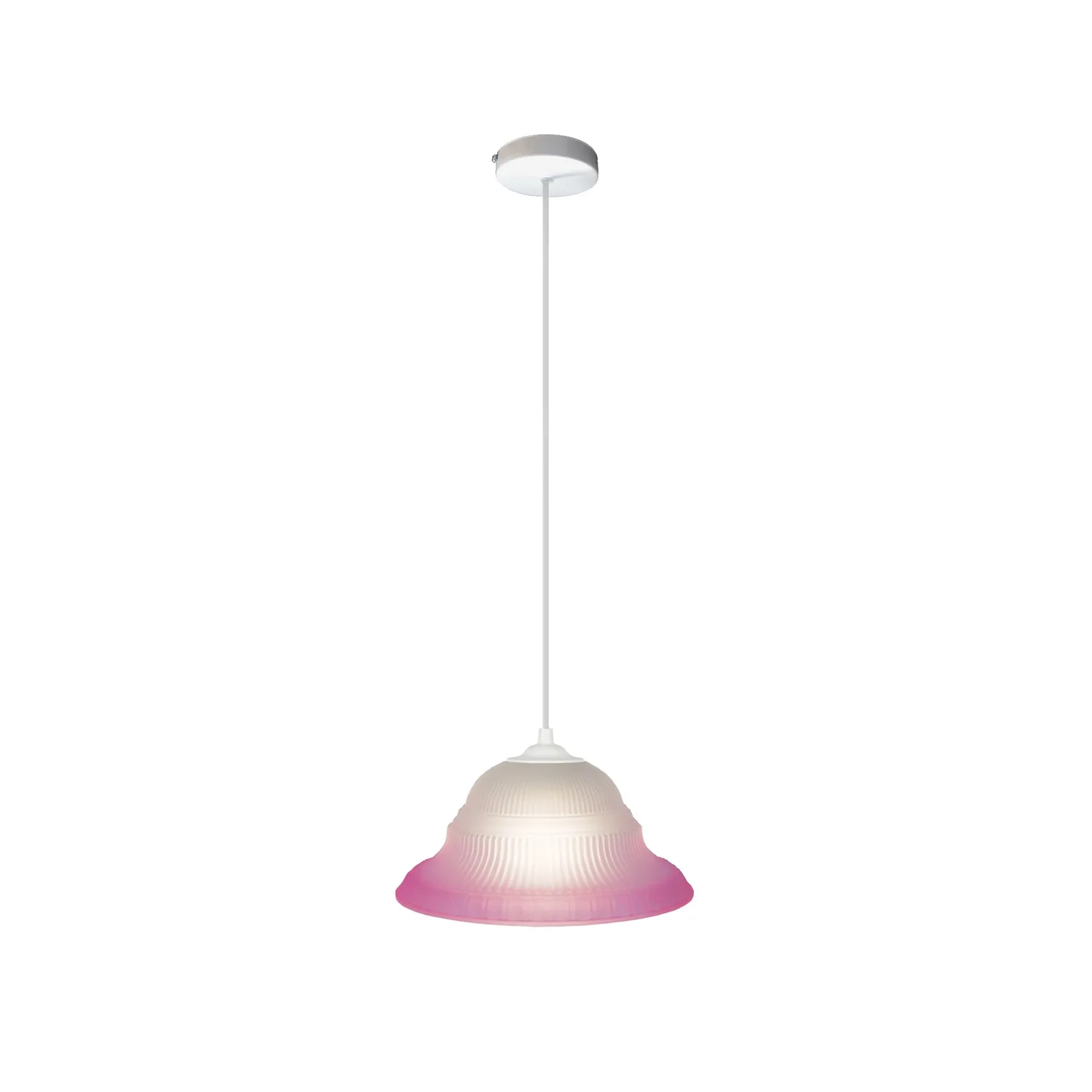 Tosel AMERICA sospensione vetro cupola ambra 23x100 cm E27
