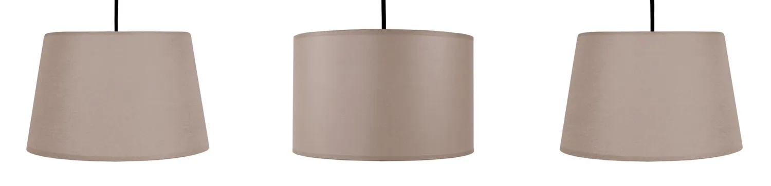 Tosel Amsterdam lampadario barra legno naturale 80cm 3 luci
