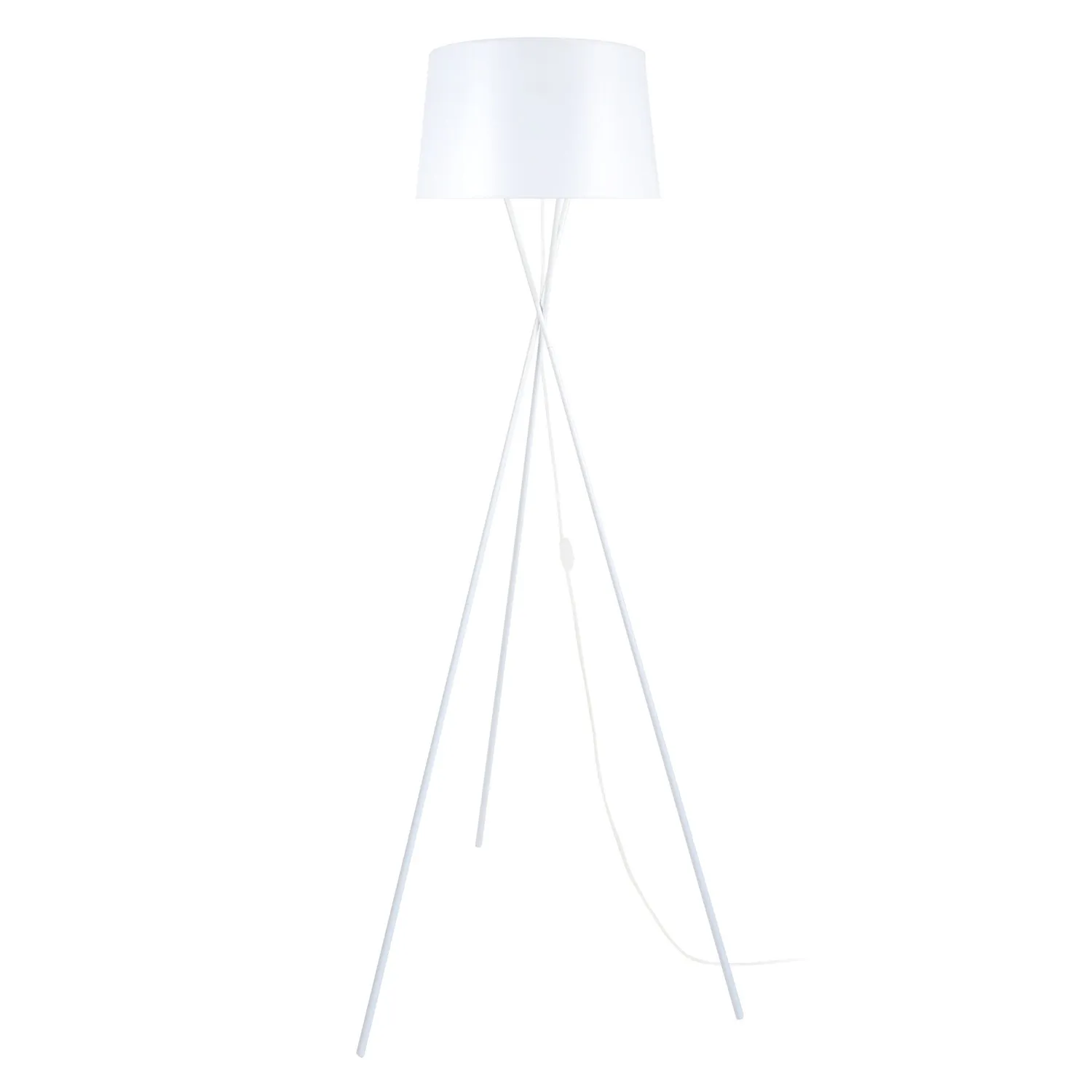 Tosel Midgard piantana treppiede metallo bianco 60x150cm