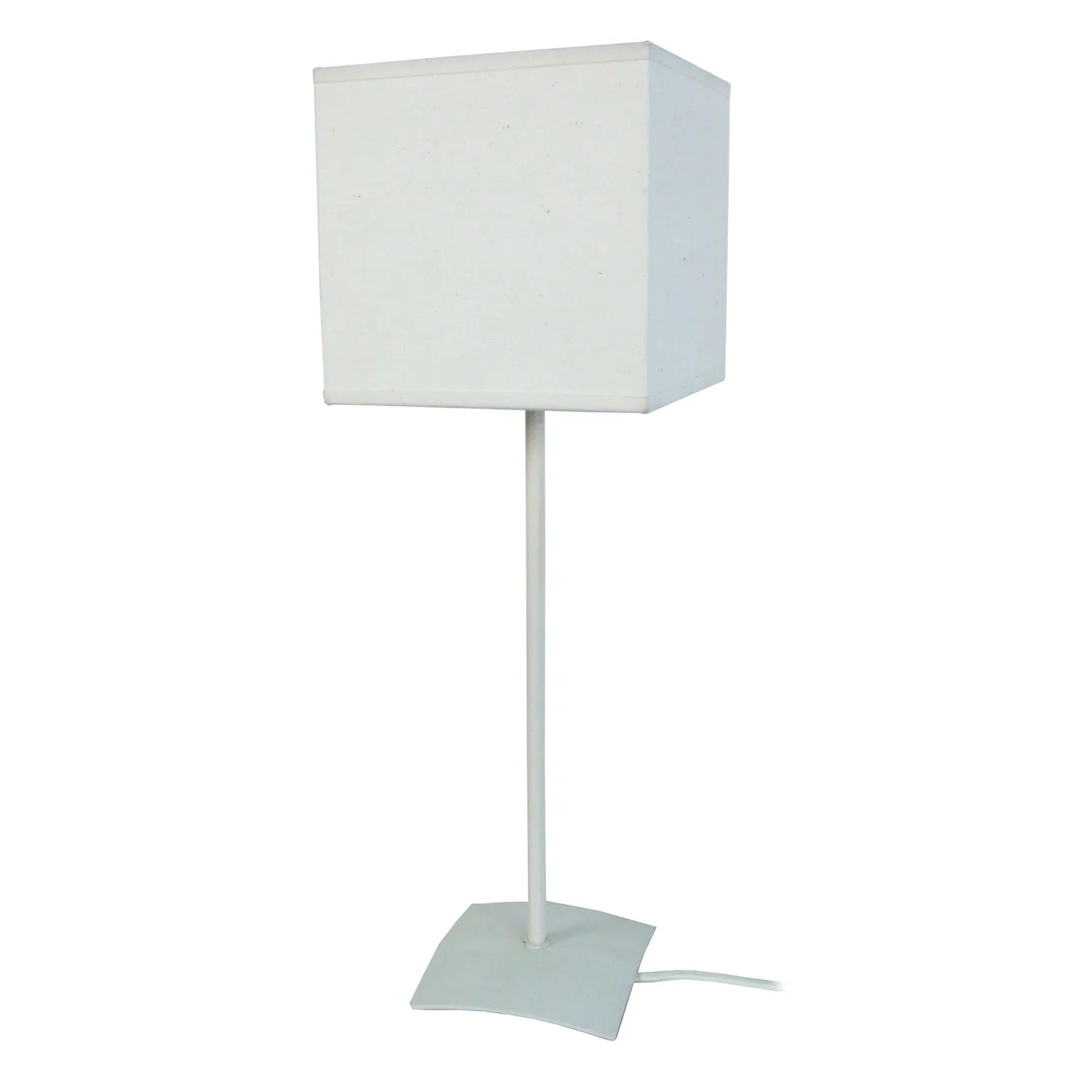 Tosel Alfena Carré lampada da tavolo avorio 15x46cm metallo