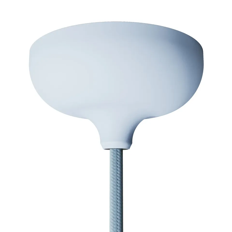 Creative Cables rosone soffitto silicone azzurro polvere 8,8 cm