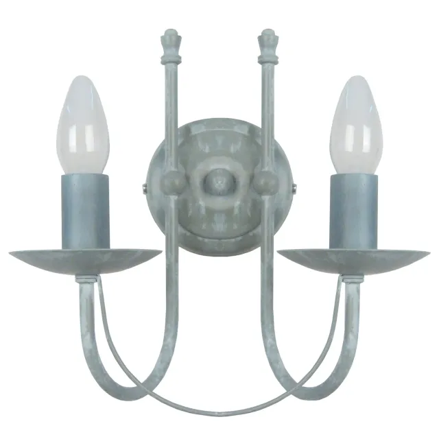 Tosel Provenzale applique 31x29cm grigio metallo
