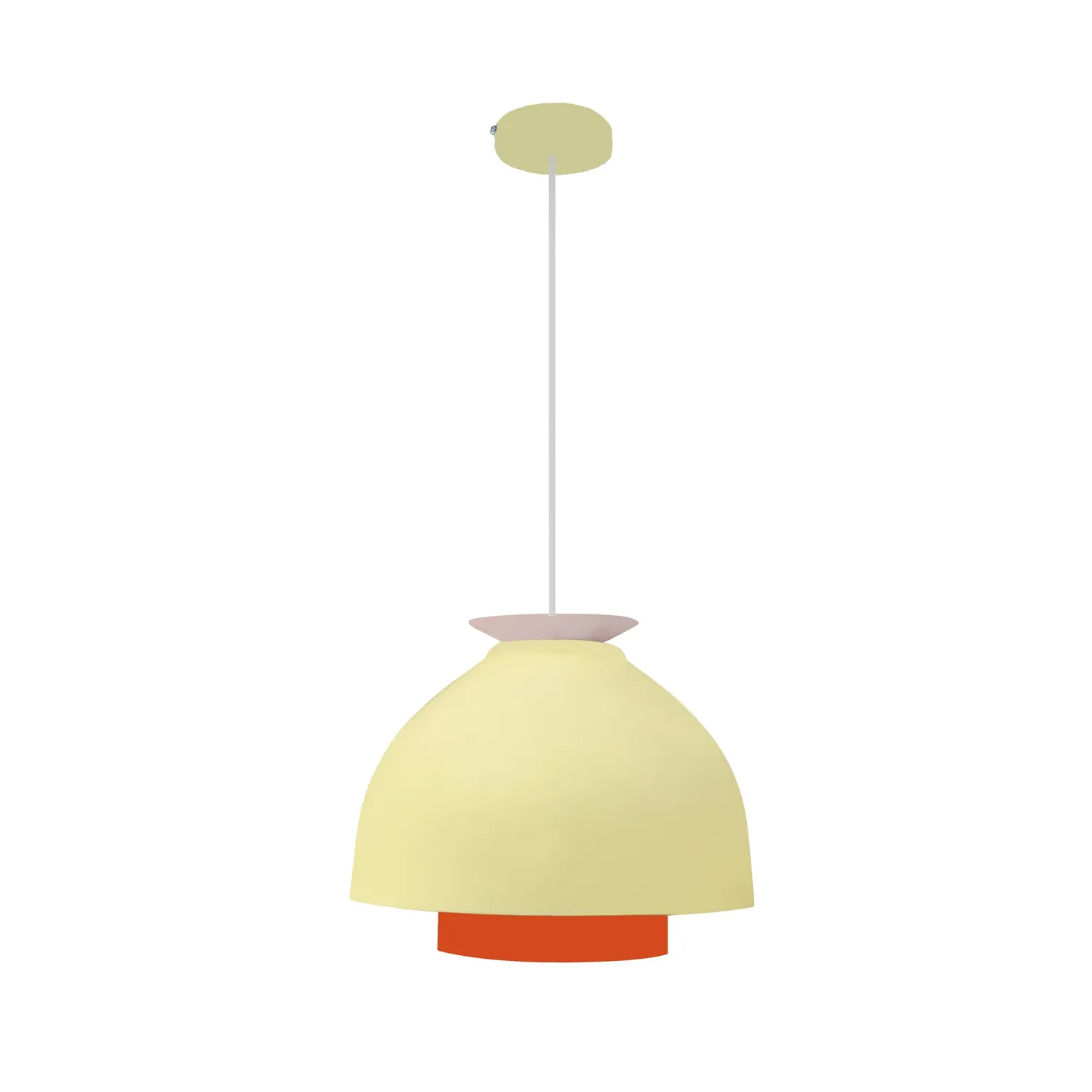 Tosel Mila sospensione metallo arancione 23x100 E27