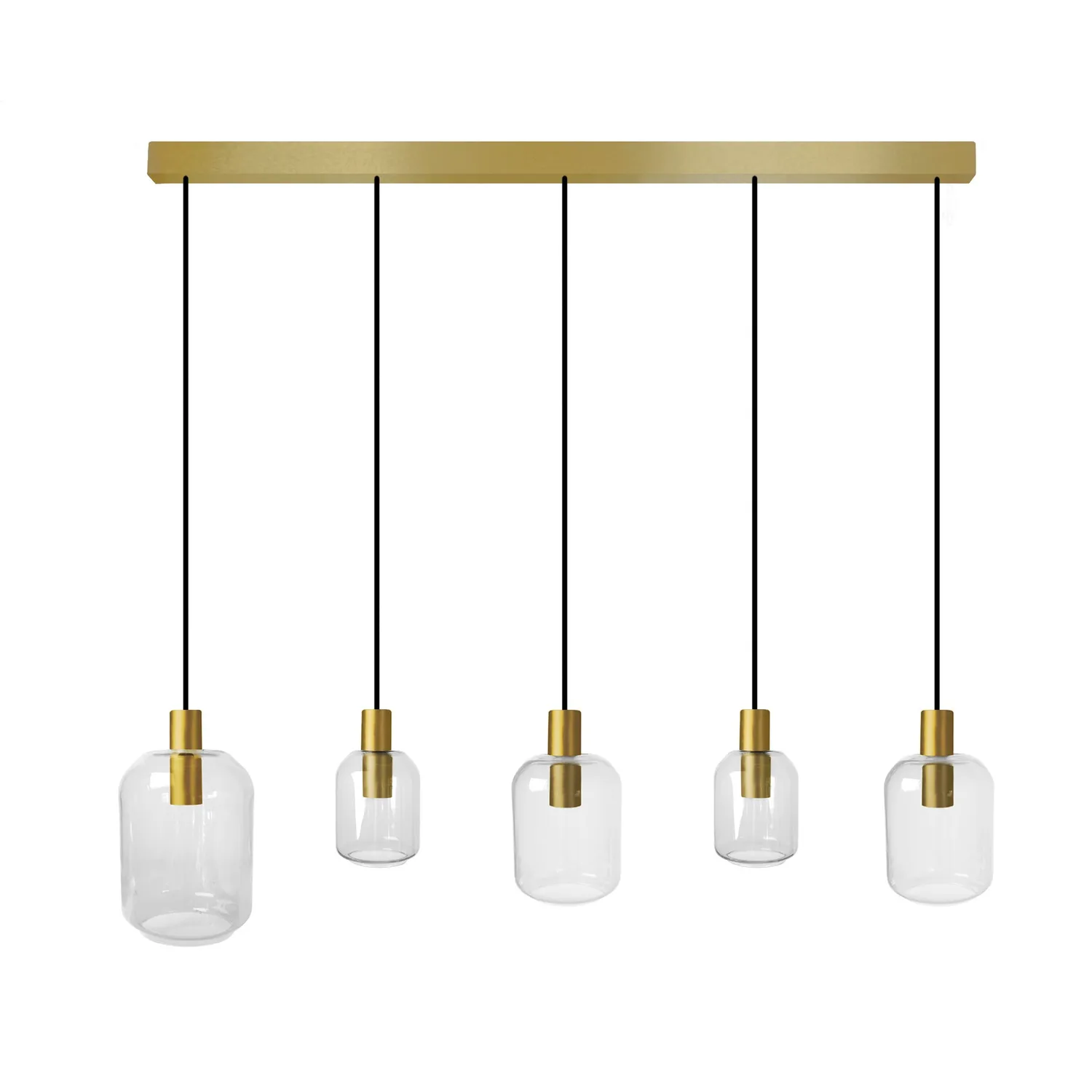 Tosel Svalbard Small Lampadario Barra Oro 100x60 cm