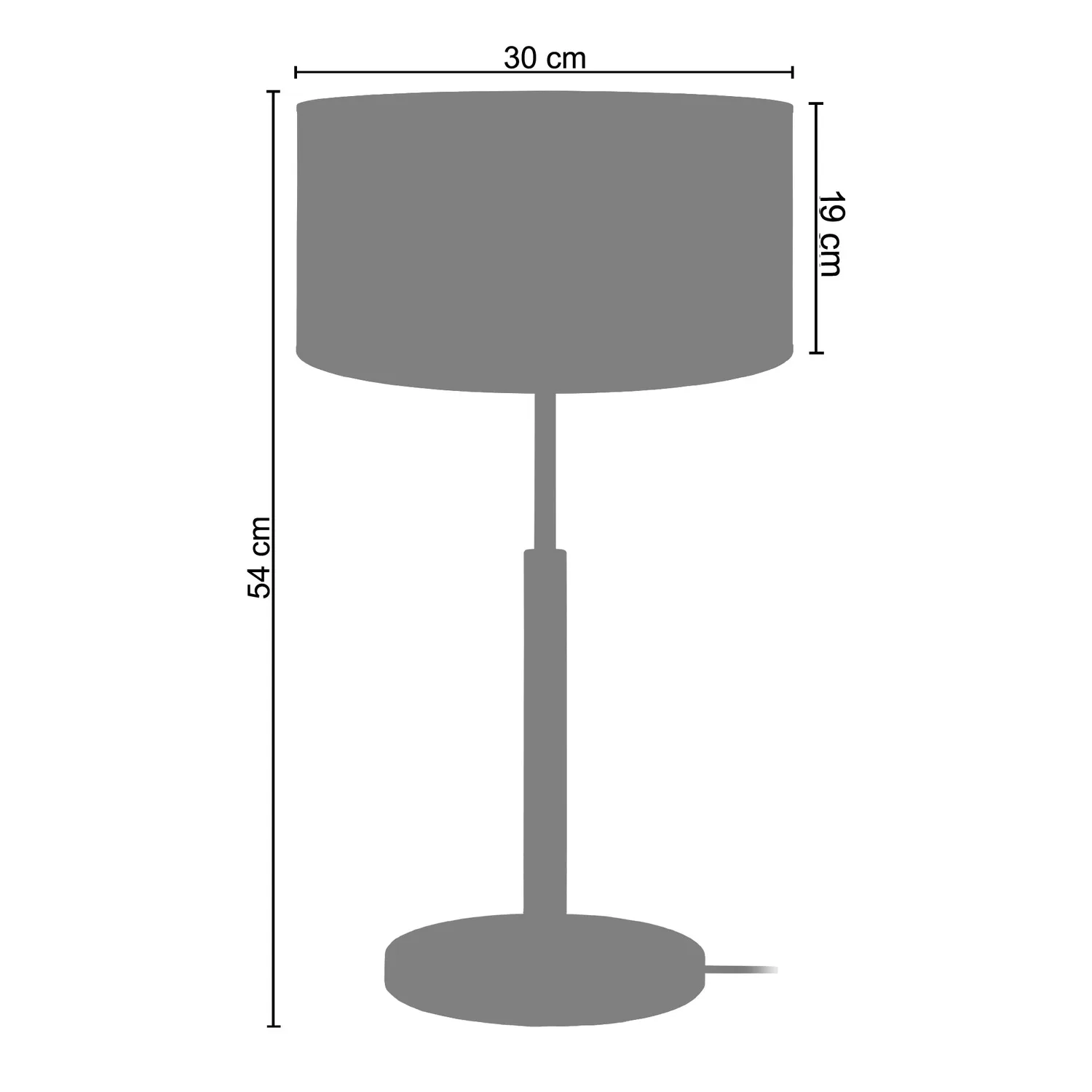 Tosel Agra lampada tavolo gialla 30x54 colonna legno