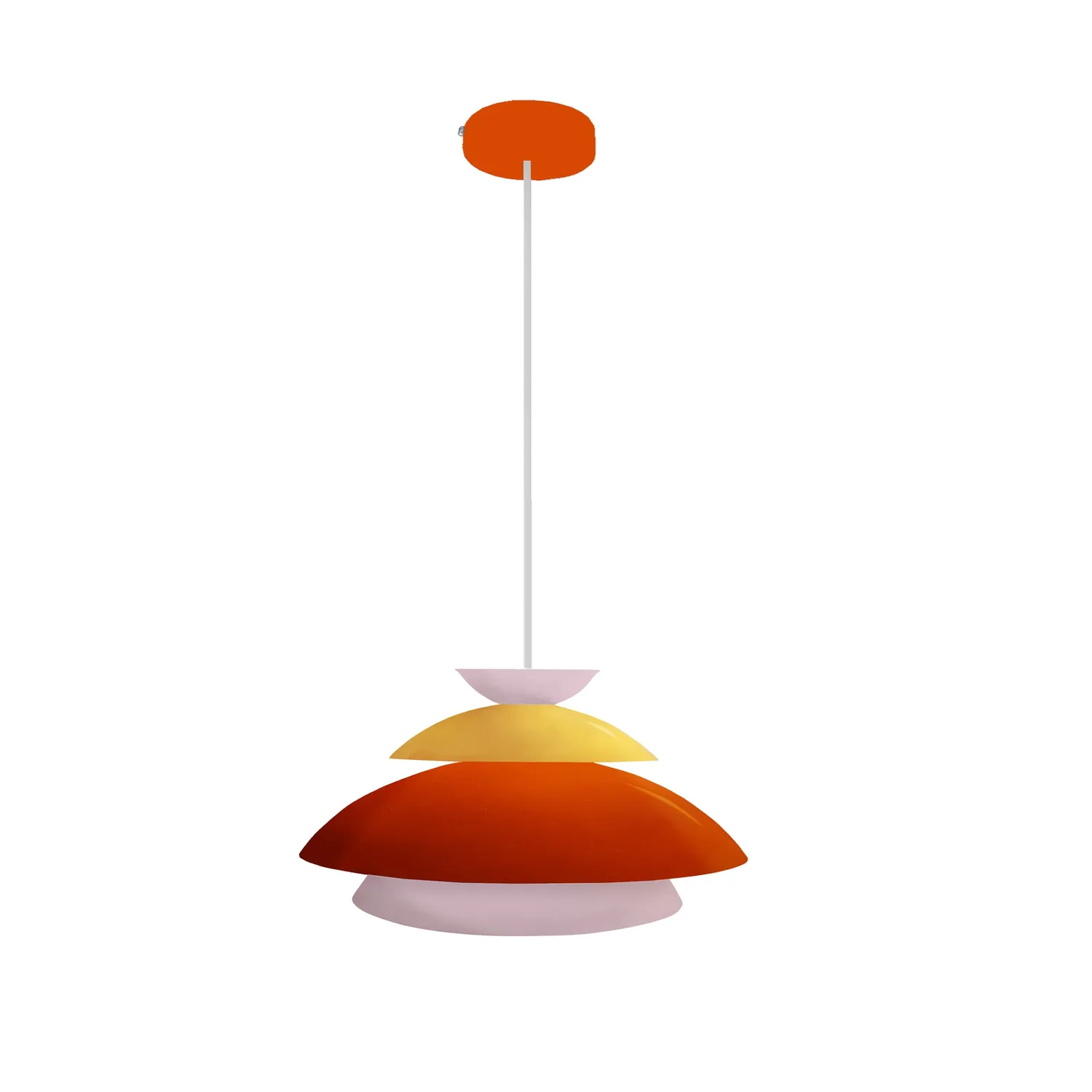 Tosel Frida sospensione a cupola arancione D40