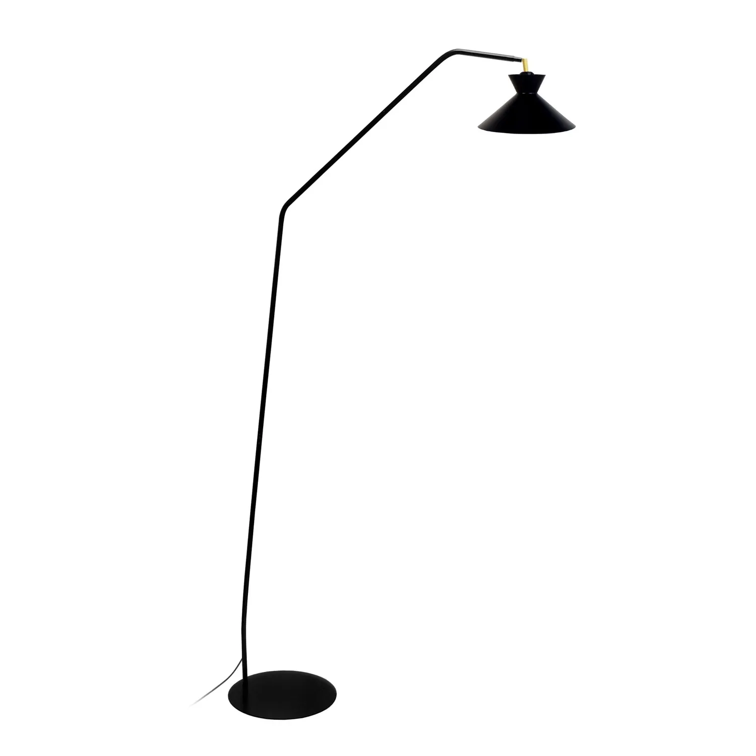 Tosel Leedes piantana lettura snodata E27 nera 175 cm