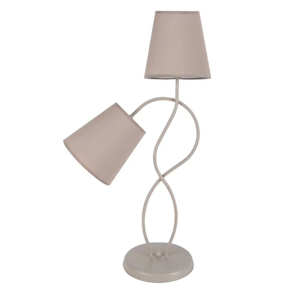 Tosel Balazuc lampada da tavolo crema 2 luci
