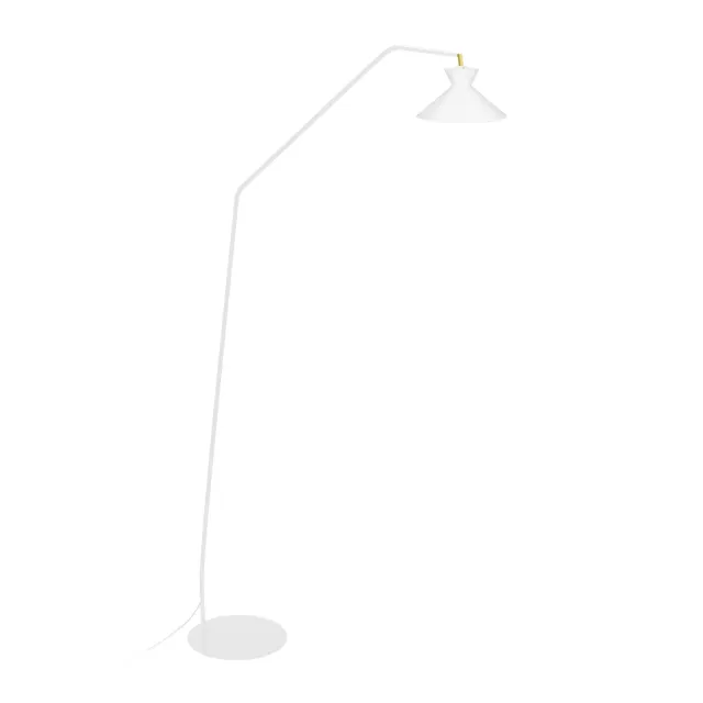 Tosel Leedes piantana lettura snodata E27 nera 175 cm