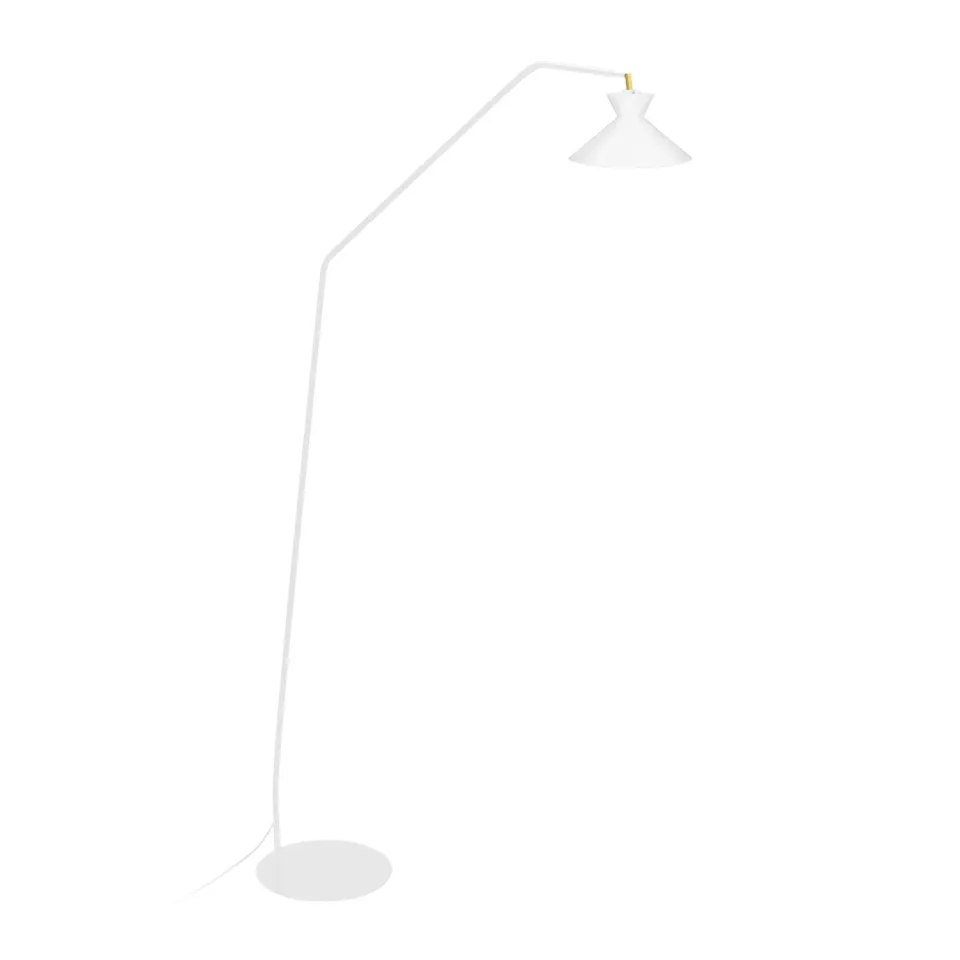 Tosel Leedes piantana lettura snodata E27 nera 175 cm