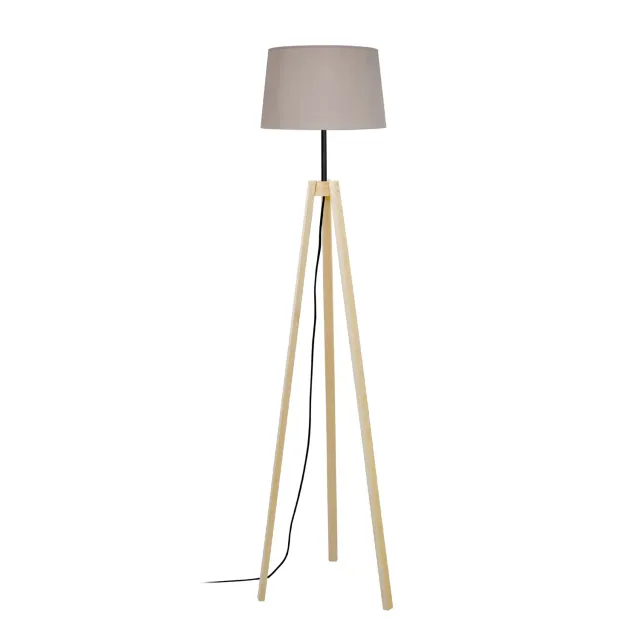 Tosel Viborg piantana treppiede 155 cm naturale taupe tessuto