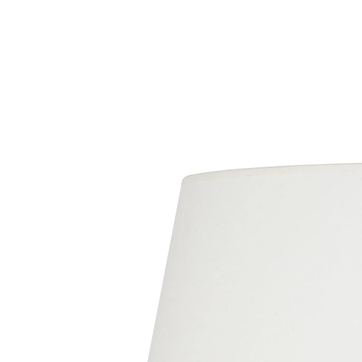 Tosel Tambour Paralume Tamburo 40x26cm Bianco Tessuto