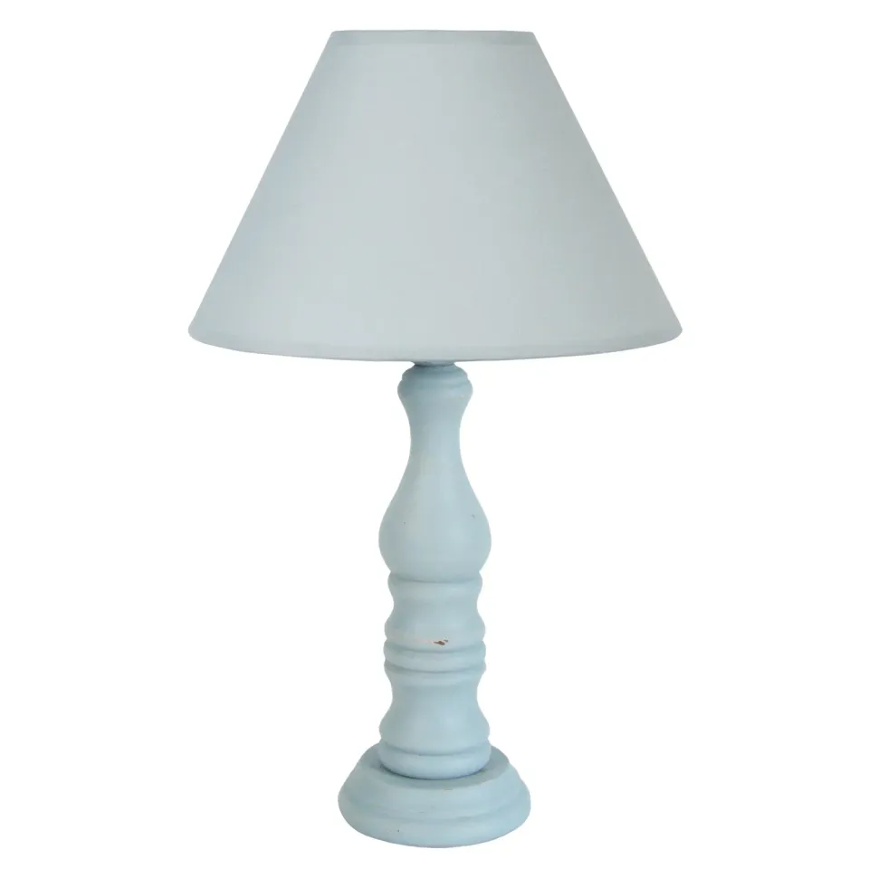 Tosel Issy lampada tavolo legno 25x41 cm bianco