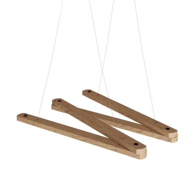 Creative Cables Zigh-Zagh supporto soffitto legno regolabile