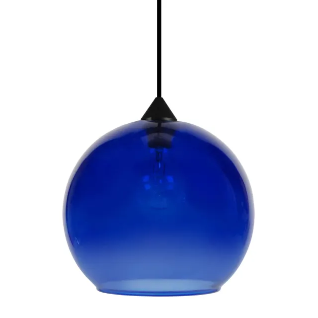 Tosel Globo sospensione vetro bianca 30x100cm E27 globo