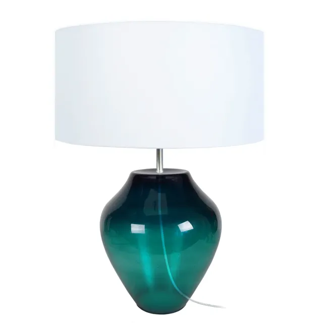 Tosel Vase lampada da tavolo vetro trasparente E27