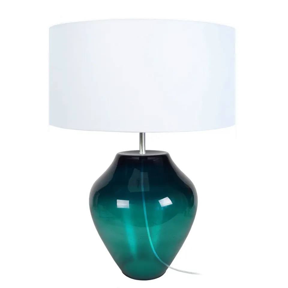 Tosel Vase lampada da tavolo vetro trasparente E27