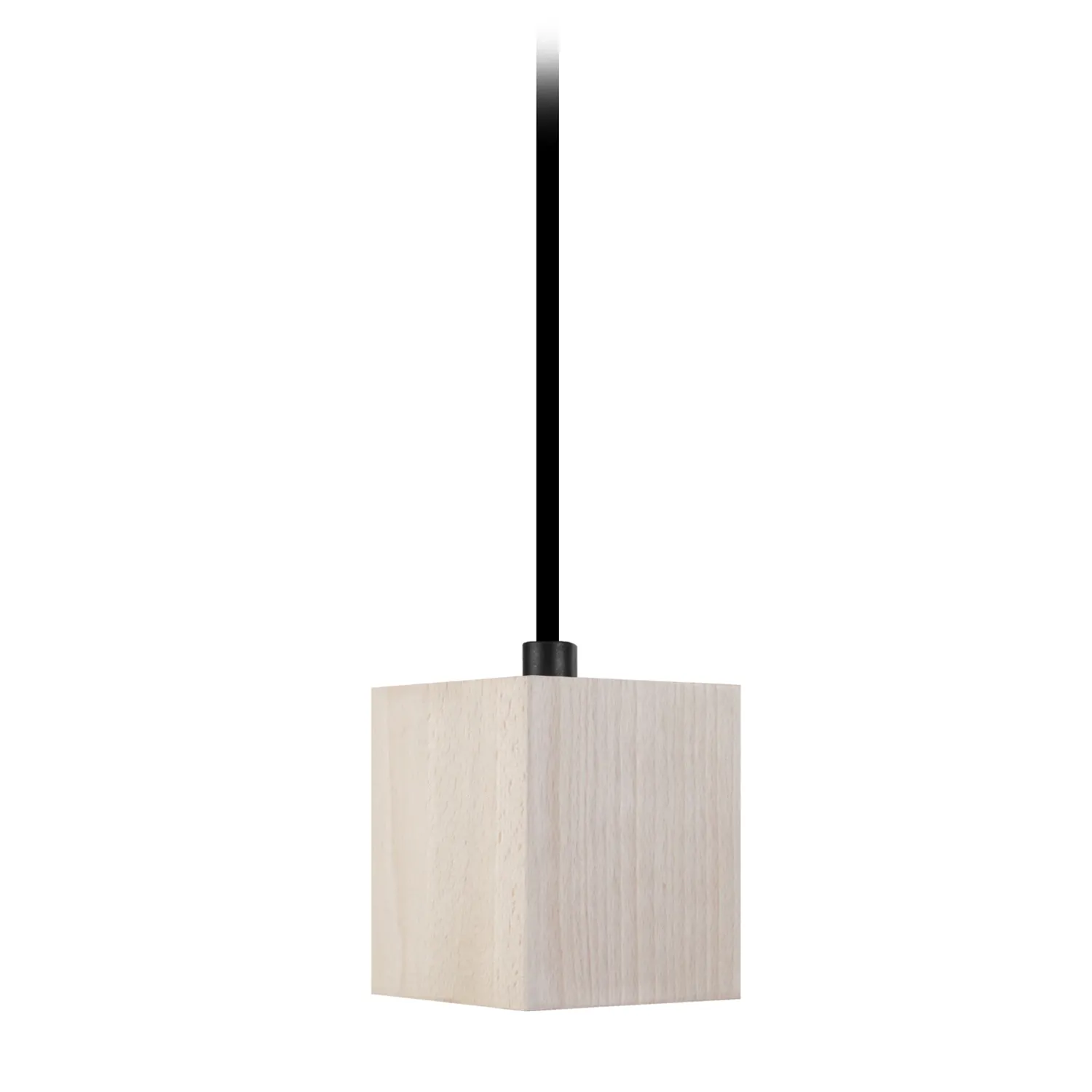 Tosel Lian sospensione legno naturale 100cm cubo E27
