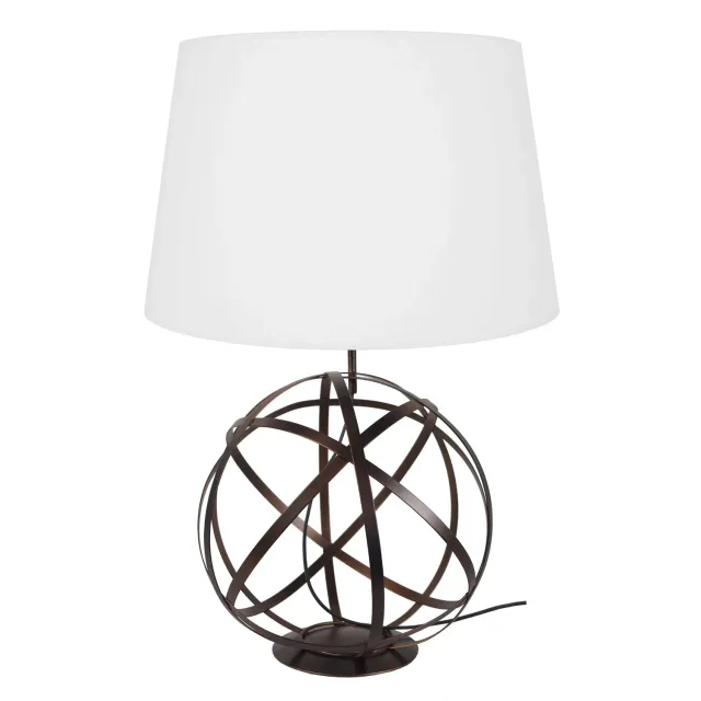Tosel Globe Junon Lampada da Tavolo Nera 40x65 cm E27