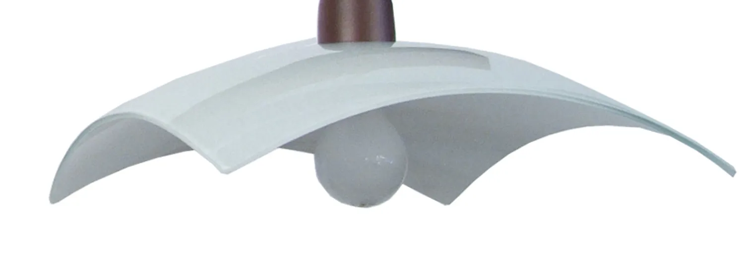 Tosel Poutres Cable Bar lampadario 95 cm scuro vetro