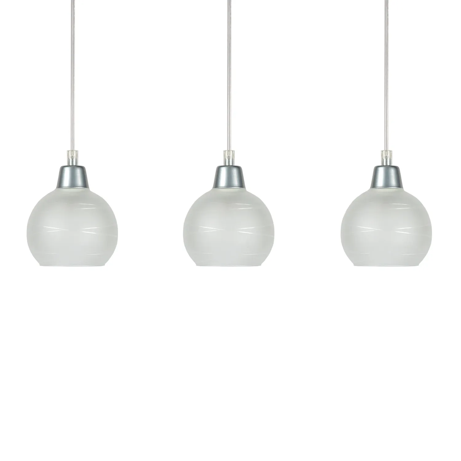 Tosel ACTUELLE lampadario alluminio 70x90 cm vetro G9