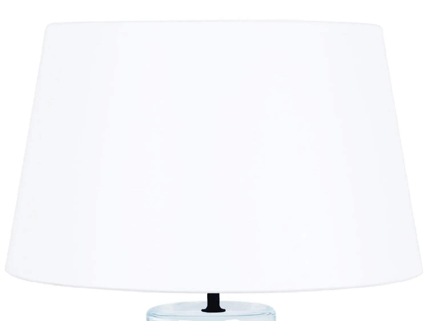 Tosel Trompeta lampada comodino vetro bianco 52 cm