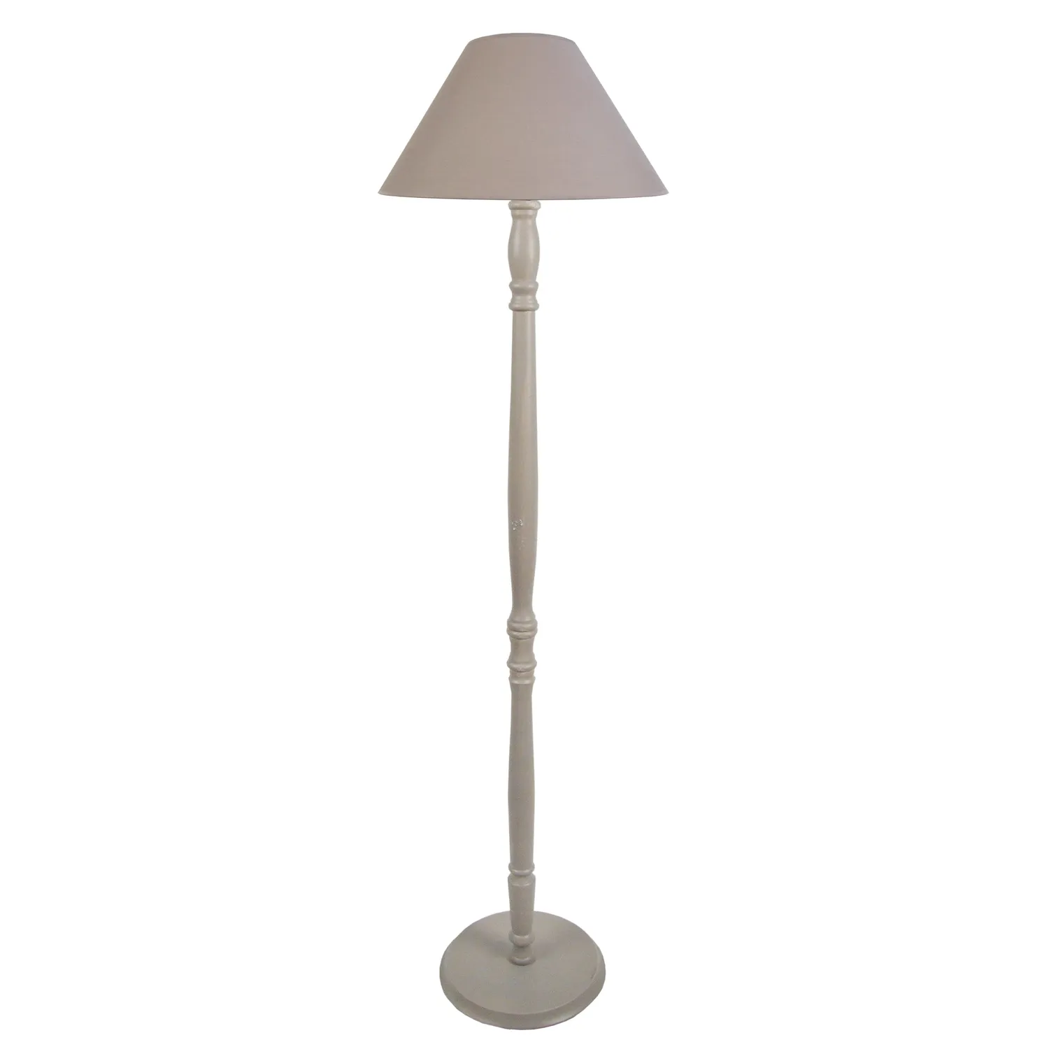 Tosel Menton piantana colonna legno bianca 150 cm E27