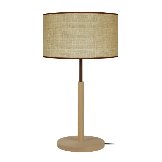 Tosel Goa lampada da tavolo colonna legno 30x51 cm