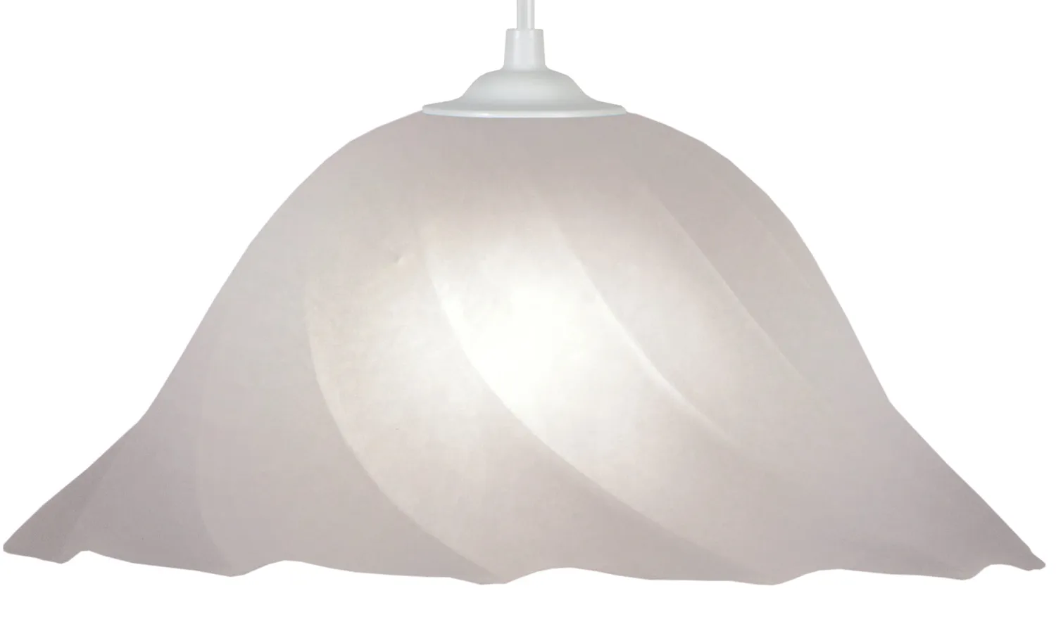 Tosel Spiral sospensione vetro ambra 29x100 cm